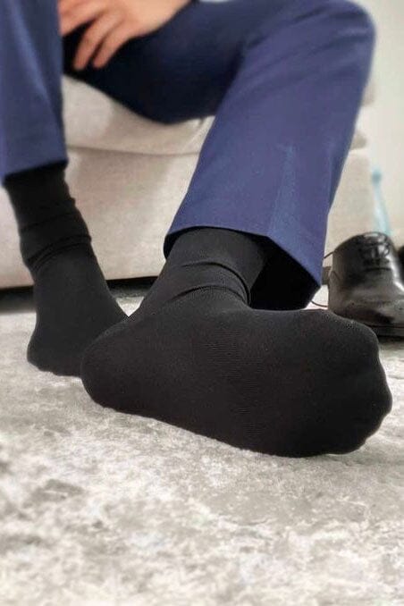 Elo Gol Men's Combed Cotton Dress Socks Brown