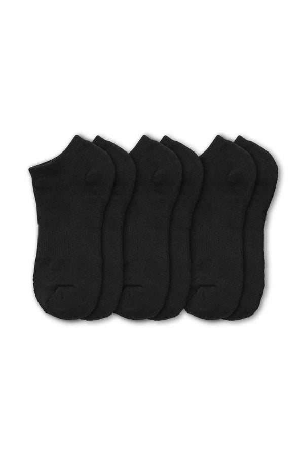 elo Gol Women's Solid Ankle Socks - Pack Of 3 Black
