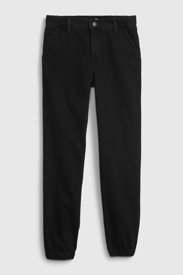elo GP Boy's Button Closure Jogger Pants Black