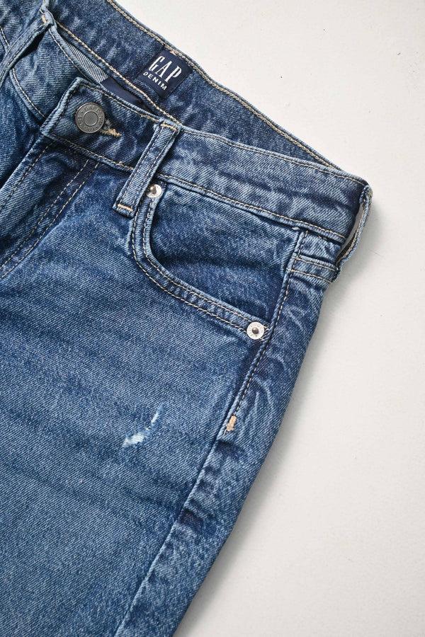 Elo GP Girl's Side Split Hem Denim Blue