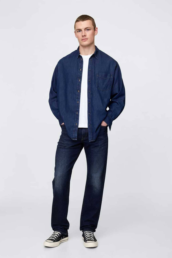 Elo GP Men's Premium Regular Fit Denim Navy