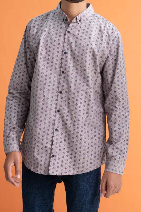 Elo Gravity Men's Printed Button Down Casual Shirt