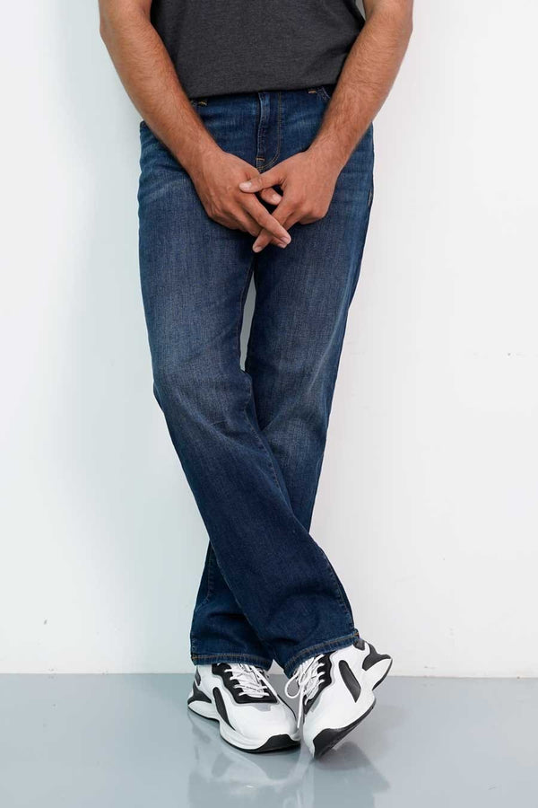 elo GS Men's Lincoln Regular Fit Denim Dark Blue