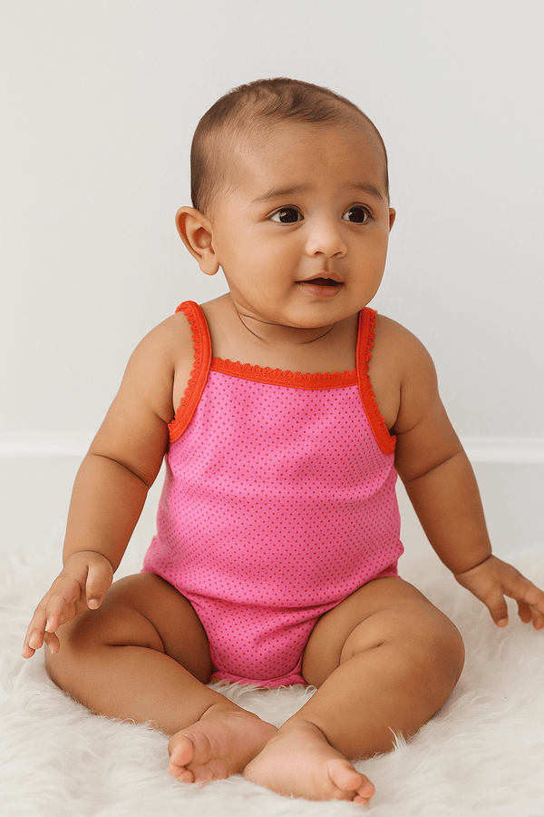 Elo Hema Girl's Printed Romper Pink