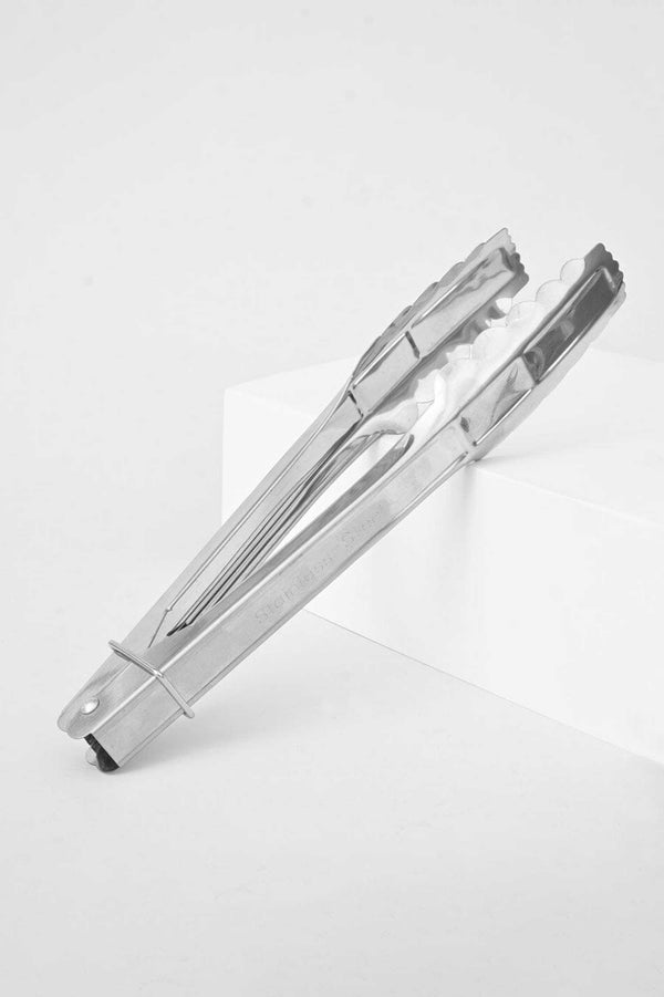 elo High Grade Stainless Steel Kitchen Tong Sliver