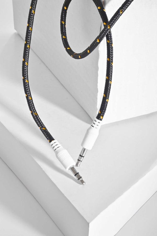 Elo High Quality Sound Premium Aux Cable Black