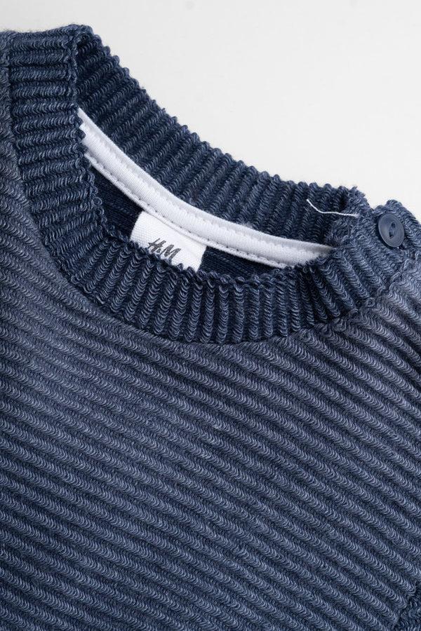 Elo HM Kid's Embroidered Design Sweat Shirt Navy