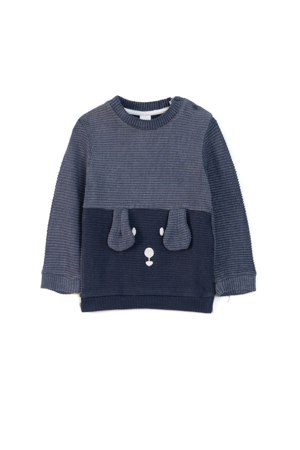 elo HM Kid's Embroidered Design Sweat Shirt Navy