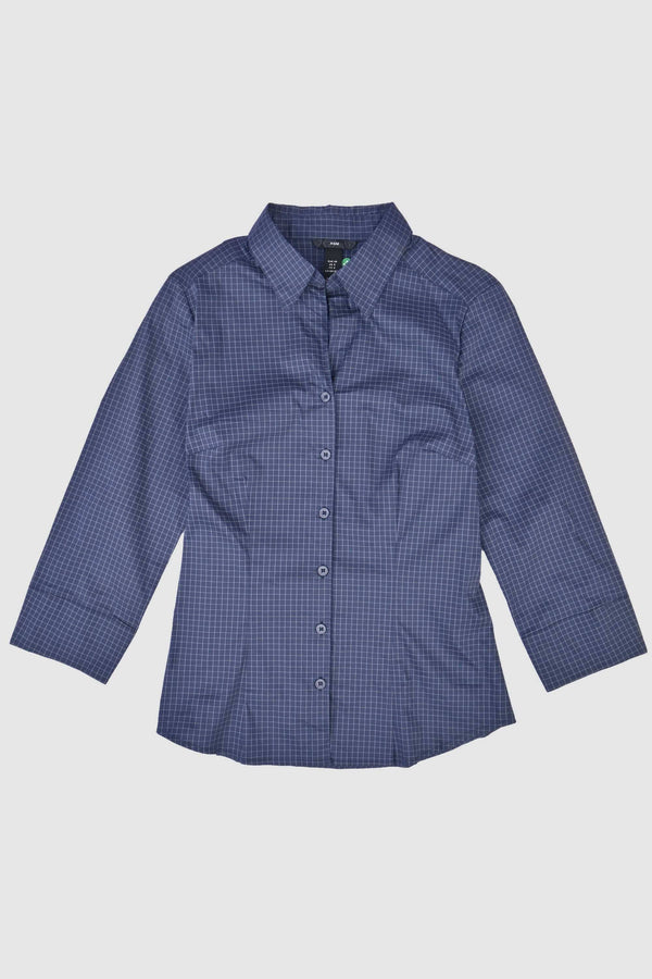 Elo HM Women’s Check Style Casual Shirt Mud