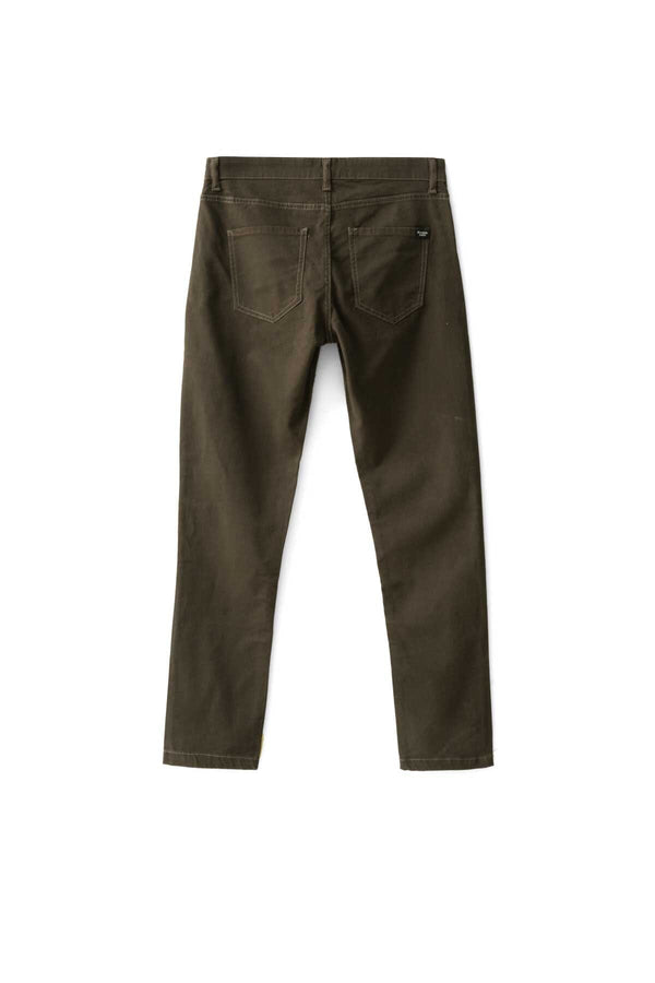 Elo HRT Men's Straight Fit Cotton Pants Chocolate