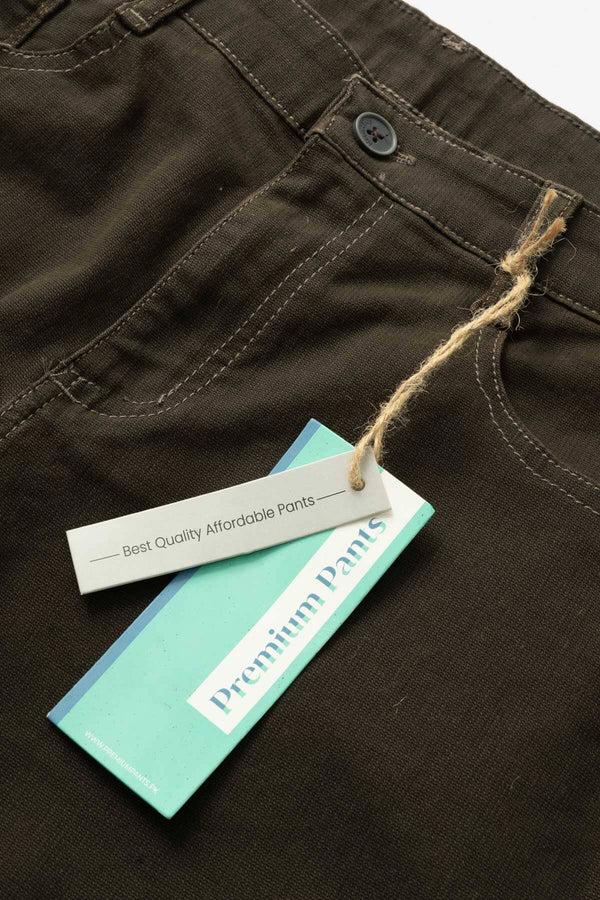 Elo HRT Men's Straight Fit Cotton Pants Chocolate