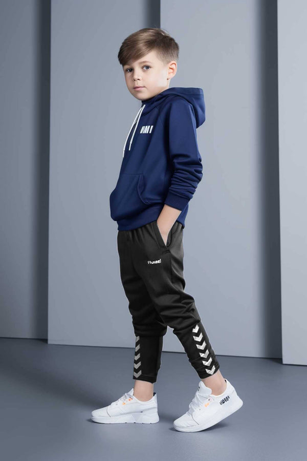 Elo Hummel Boy's Premium Activewear Trousers Navy