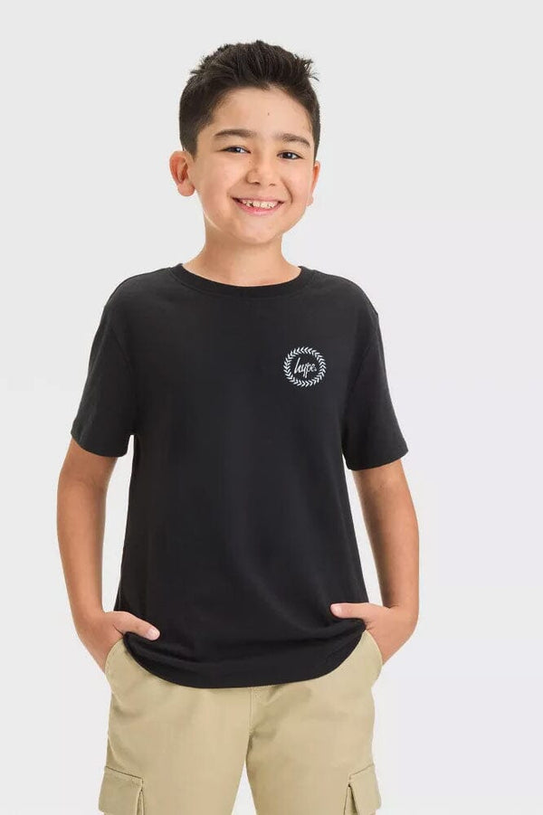 elo Hype Boy's Logo Printed Tee Shirt Black