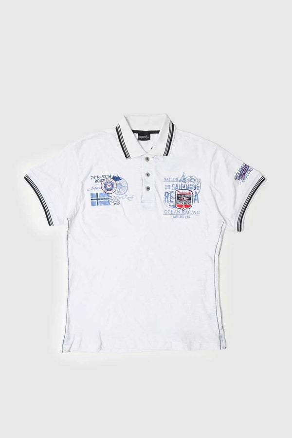 elo Infinity Men's Short Sleeve Polo Shirt White