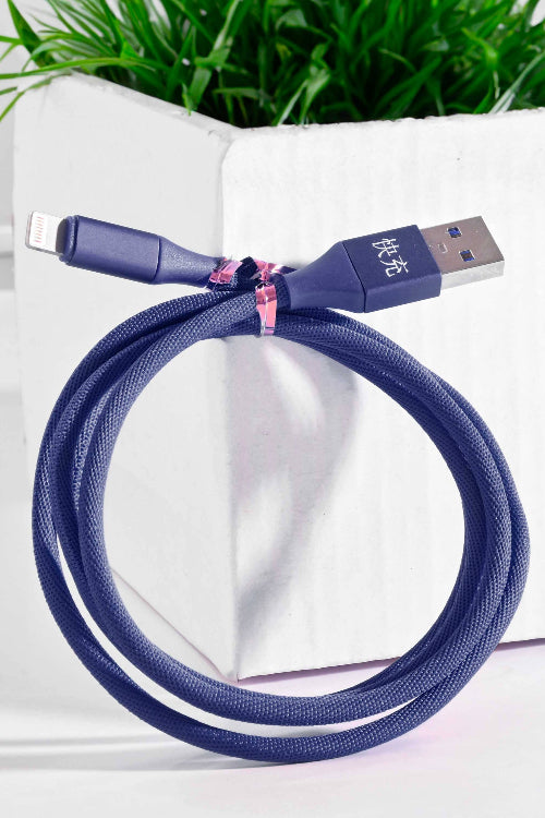 elo iPhone Fast Charging Cable - 1 Meter Navy