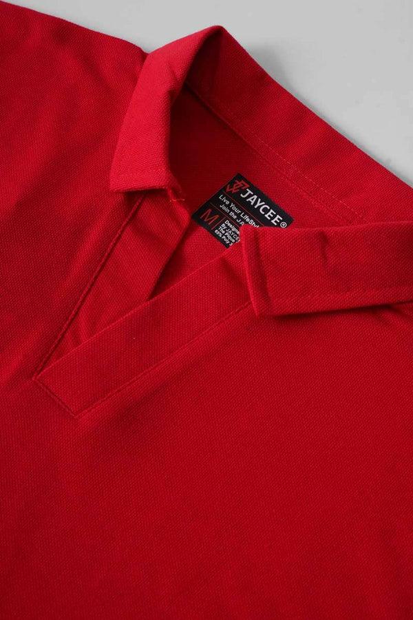 Elo Jay Cee Men's Johnny Collar Polo Shirt Black