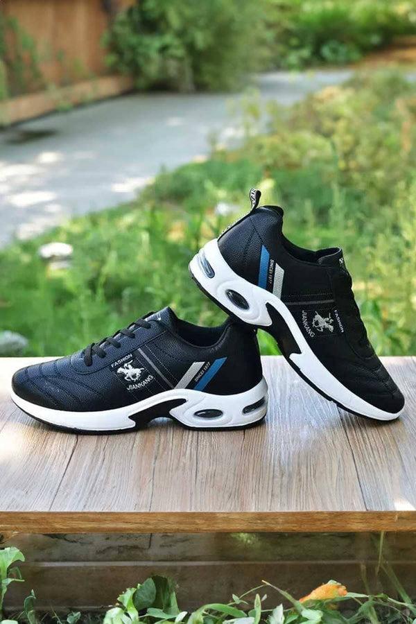 Elo Jiankang Men's Lace-Up Sneakers Black