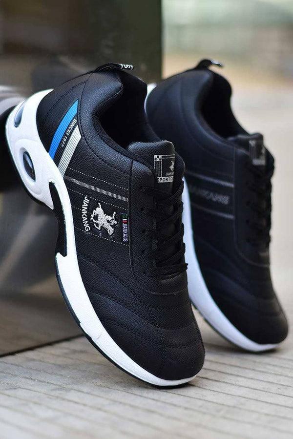 elo Jiankang Men's Lace-Up Sneakers Black