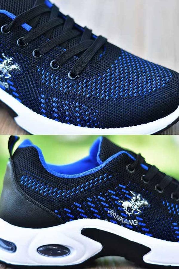 Elo Jiankang Men's Upper Mesh Sneakers Black & Royal