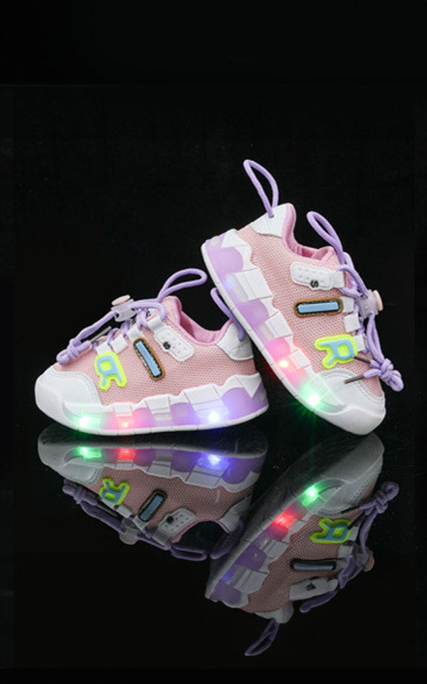 Elo Kid's Premium LED Light-Up Sneakers Pink