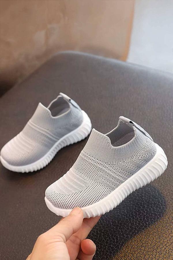 Elo Kid's Premium Slip-On Knit Sneakers Grey
