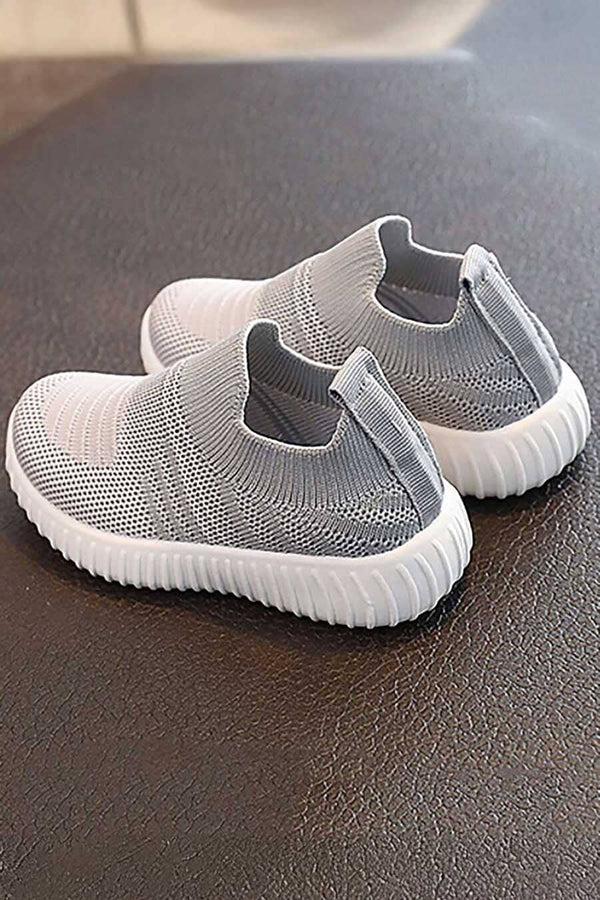 Elo Kid's Premium Slip-On Knit Sneakers Grey