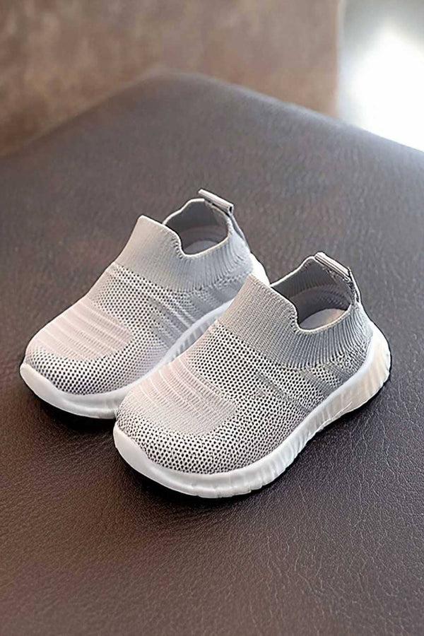 elo Kid's Premium Slip-On Knit Sneakers Grey