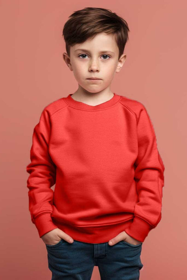 Elo Kid's Raglan Sleeves Fleece Sweat Shirt Navy