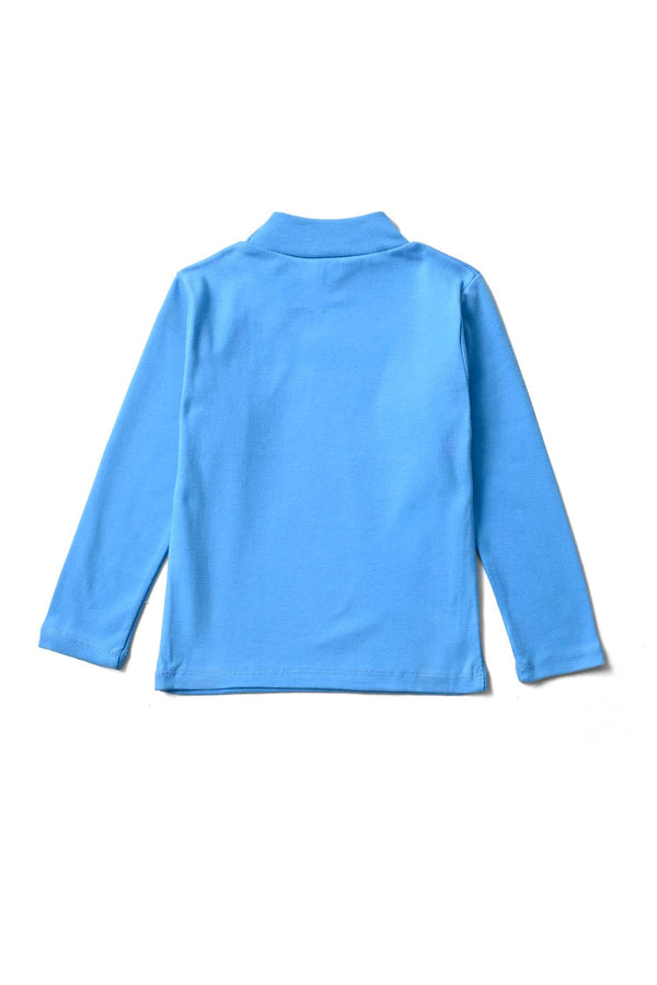 Elo Kid's Ribbed Mock Neck Shirt Black