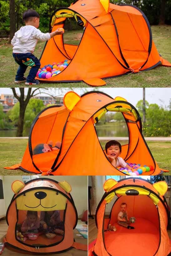 Elo Kid's Tiger Playhouse Tent Pink