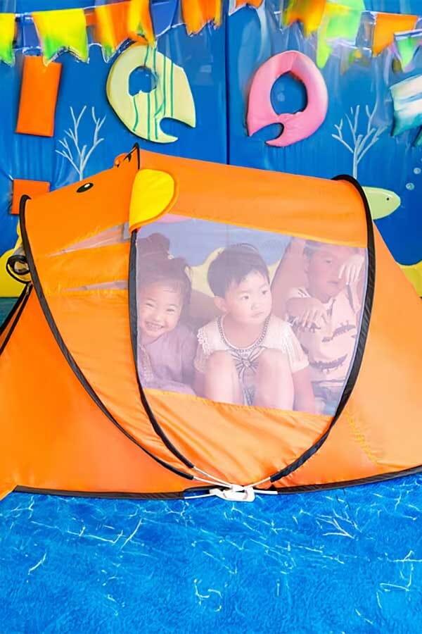 Elo Kid's Tiger Playhouse Tent Pink