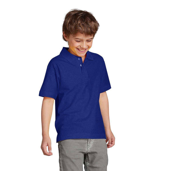 Elo Kid's Totga Short Sleeve Polo Shirt Sky Blue