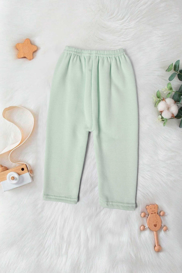 elo Kid's Turnhout Solid Fleece Tights Mint