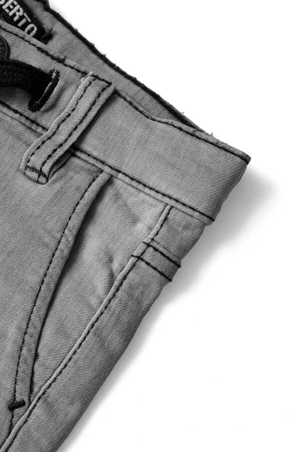 Elo LBT Boy's Folded Bottom Denim Shorts Graphite