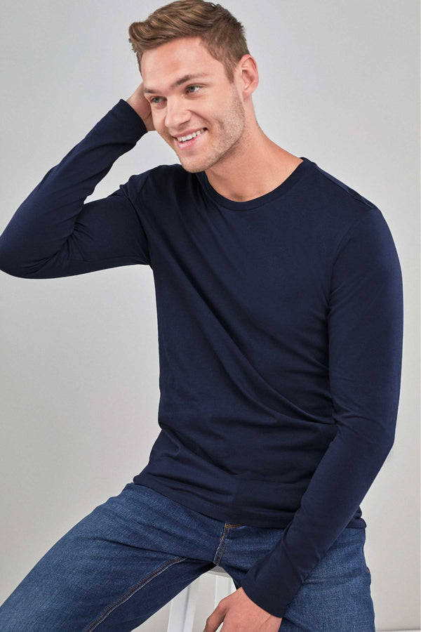 Elo LE Men's Long-Sleeve Crew Neck Tee Grey