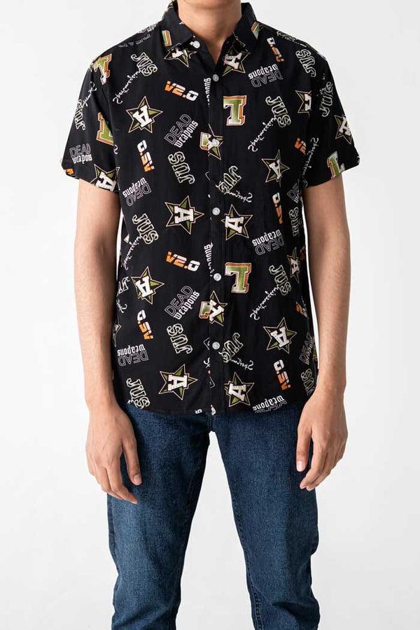 Elo Legends Men's Dead Weapons Casual Shirt Black