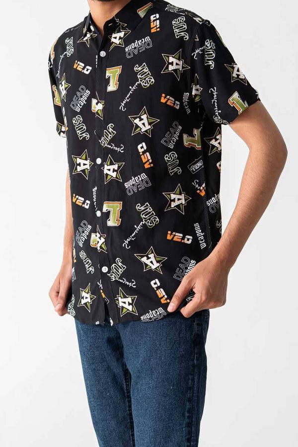 Elo Legends Men's Dead Weapons Casual Shirt Black