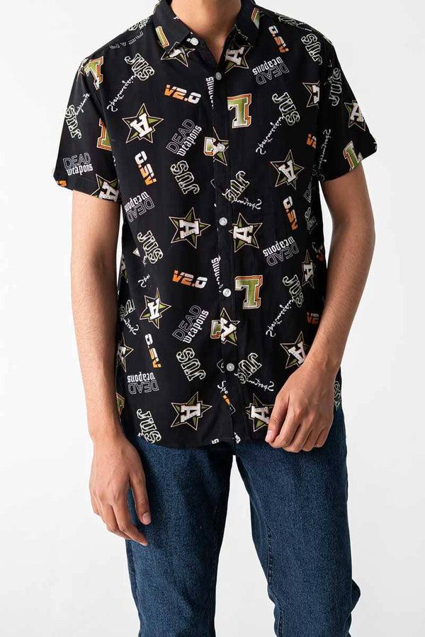 elo Legends Men's Dead Weapons Casual Shirt Black