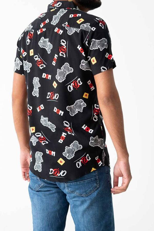 Elo Legends Men's Short Sleeve Casual Shirt Black