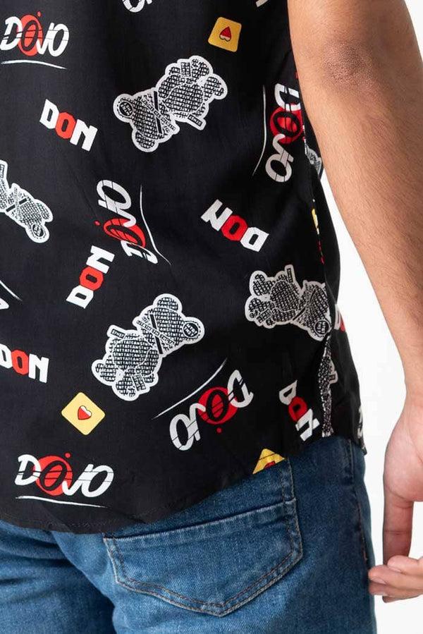 Elo Legends Men's Short Sleeve Casual Shirt Black