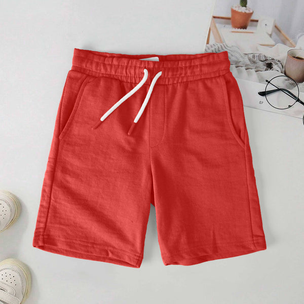 elo LFT Boy's Classic Terry Shorts Coral Red