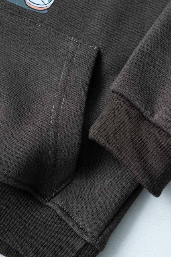 Elo LFT Kid's Printed Pullover Hoodie Dark Olive