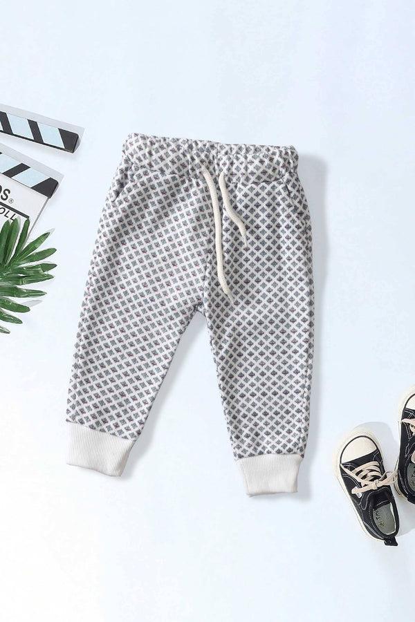 elo LFT Kid's Reims Fleece Jogger Pants White