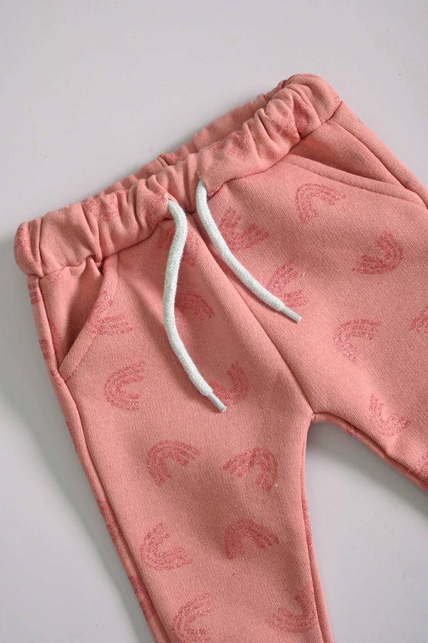 Elo LFT Kid's Shinning Style Jogger Pants Pink