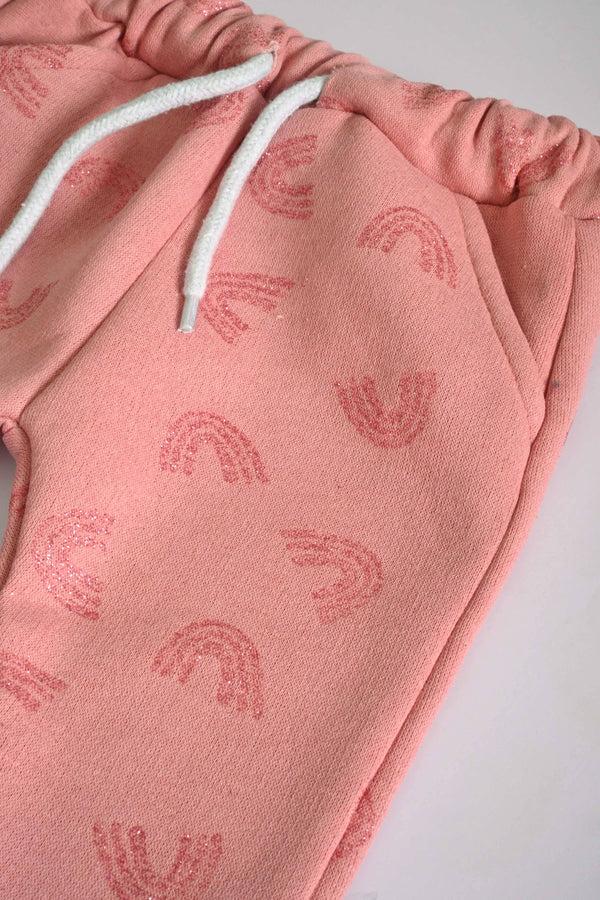 Elo LFT Kid's Shinning Style Jogger Pants Pink