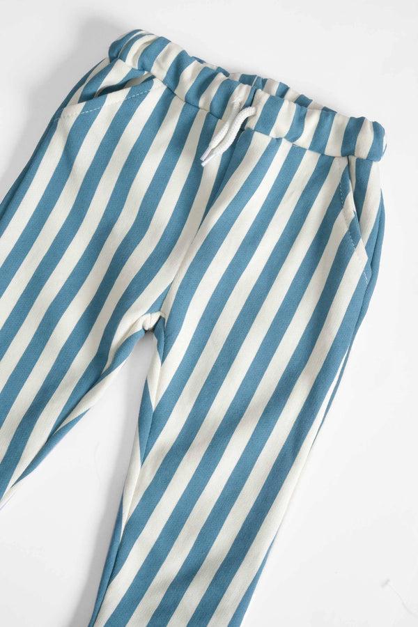 Elo LFT Kid's Stripped Design Jogger Pants Green