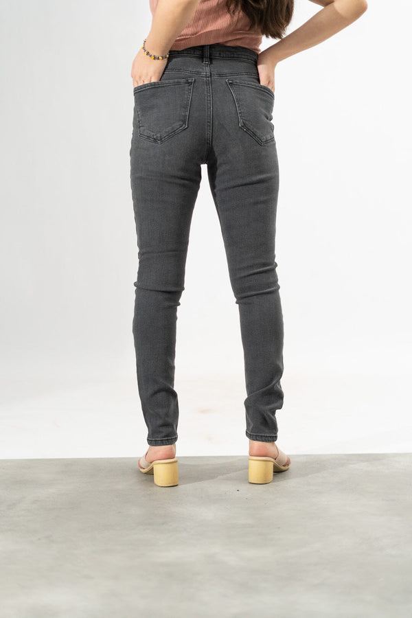 Elo Lola Women's High Waist Jeggings Charcoal