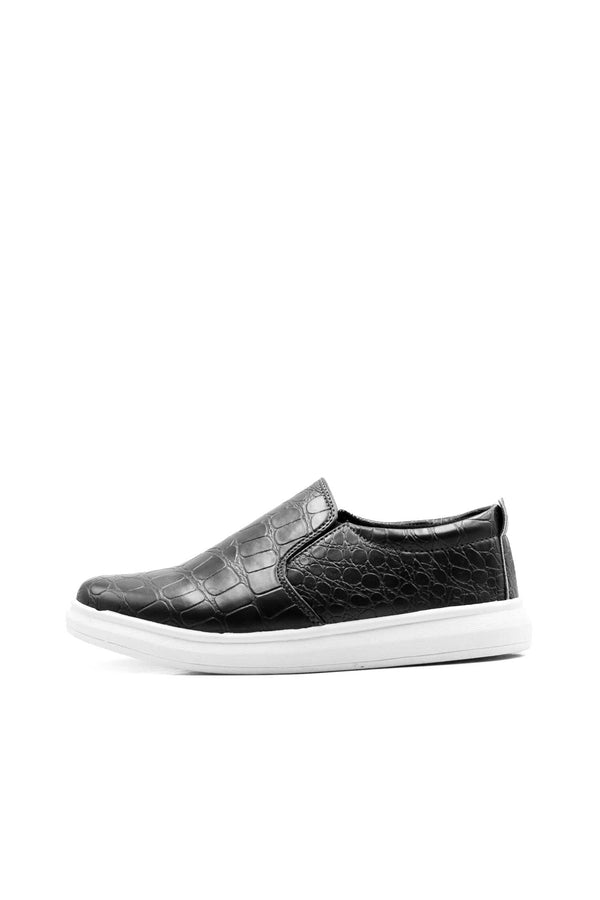 Elo Luxor Men's Slip On Sneakers Black