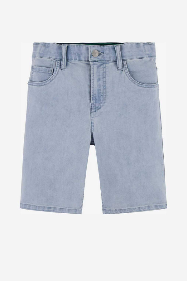 elo LVS Boy's Acid Wash Denim Shorts Sky