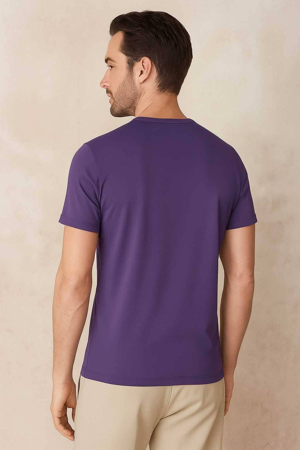 Elo Markmartom Men's Printed Tee Shirt Purple